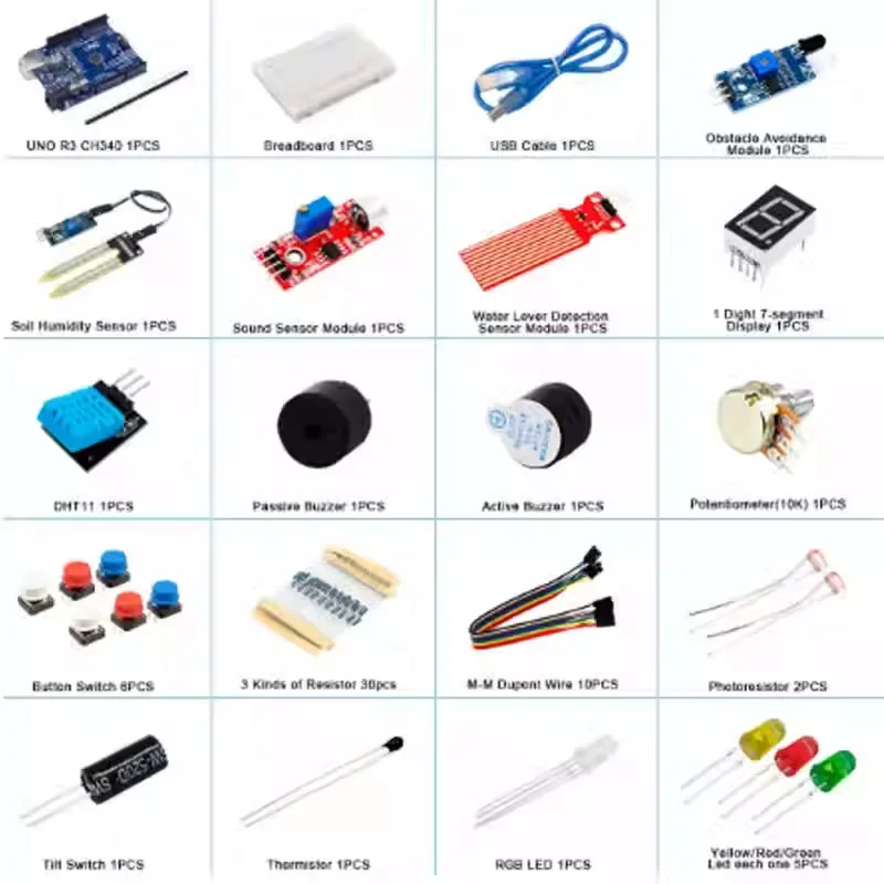 New Maker 400 Hole Learning Development Board Compatible UNO R3 Improved Mainboard with Sensor Breadboard And LED Light for Educ
