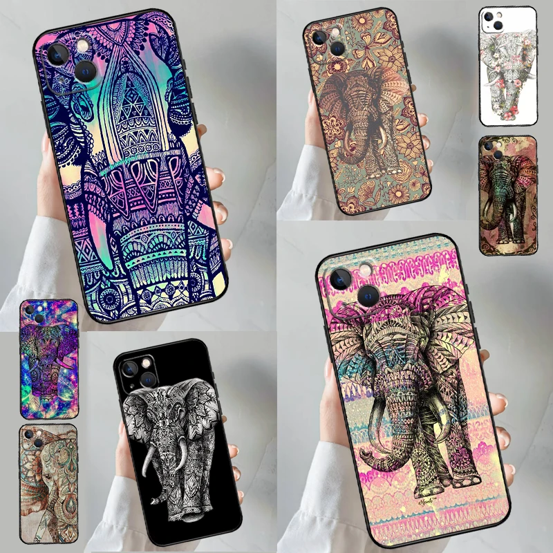 Elephant Mandala Aztec Case For Samsung Galaxy M31 M11 M21 M14 M34 M54 M12 M32 M52 M15 M13 M16 M36 M56 M53 M35 M55