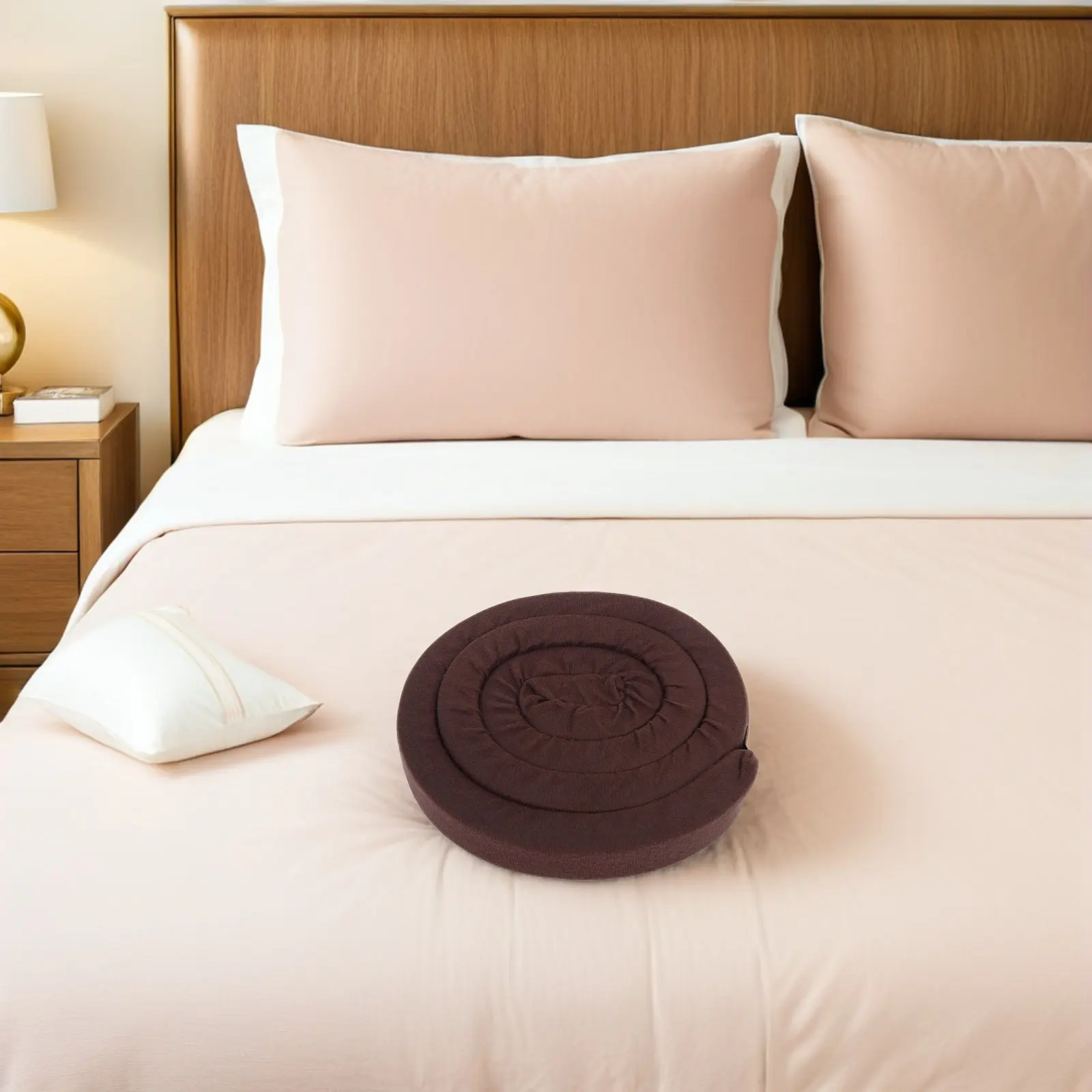 Bed Wall Gap Filler For Fill Headboard Space Adulte King Mattress Brown High-density Polyester Extender Crack Noise