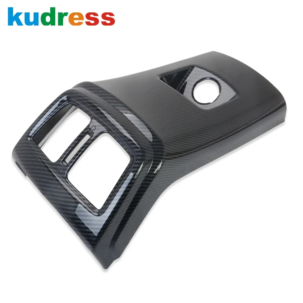 

Для Hyundai Tucson 2015-2019 2020 автомобильный подлокотник из углеродного волокна, задняя крышка вентиляционного отверстия для кондиционера, накладка, аксессуары для интерьера