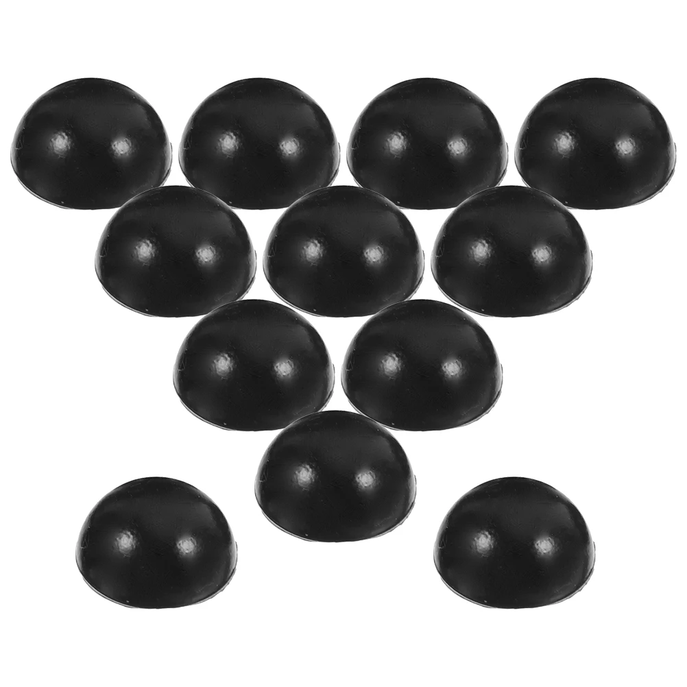 

12pcs Ethereal Drum Foot Pads Durable Silicone Bottom Supports Black Plugs Replacement for Tongue Drum Stability