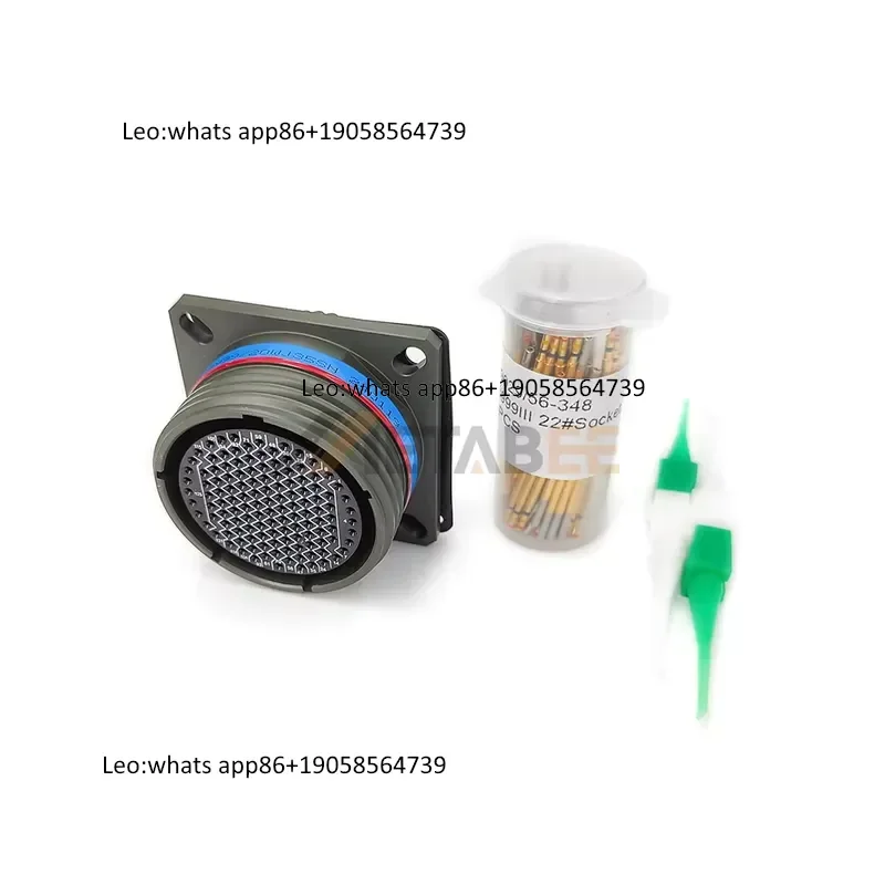 D38999/20WJ35SN Circular Connector 128Pin Receptacle Wall Mount Multipin Interconnect Avionics System