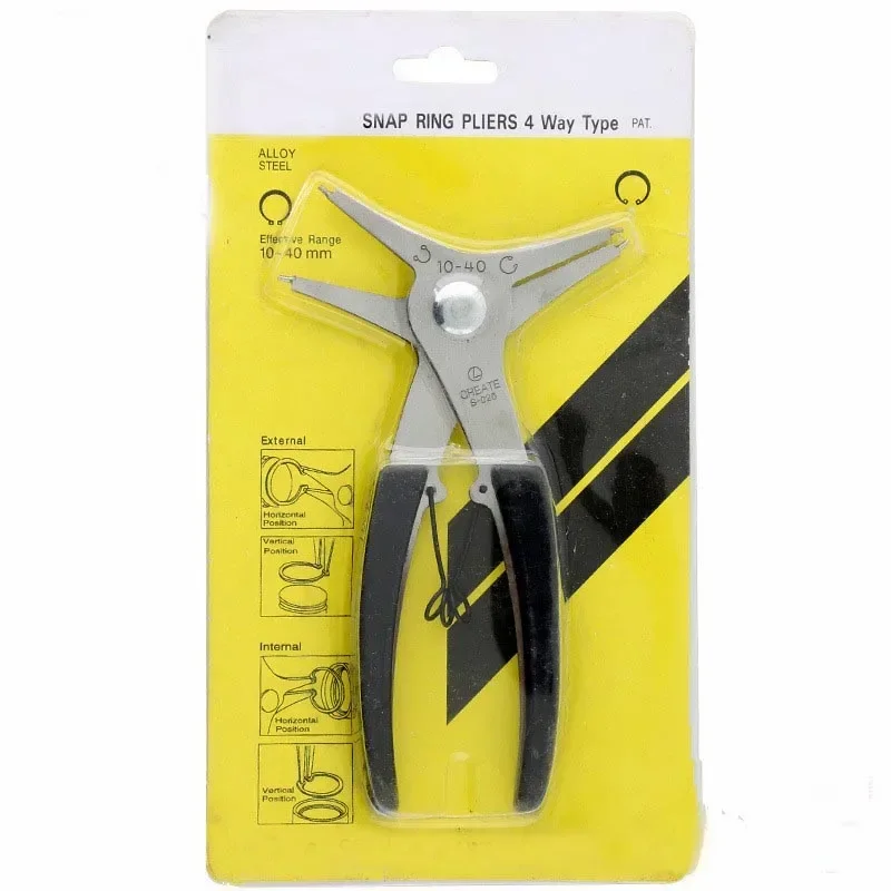 2 In 1  Snap Ring Pliers 4 way type circlip pliers Combination Retaining Tool