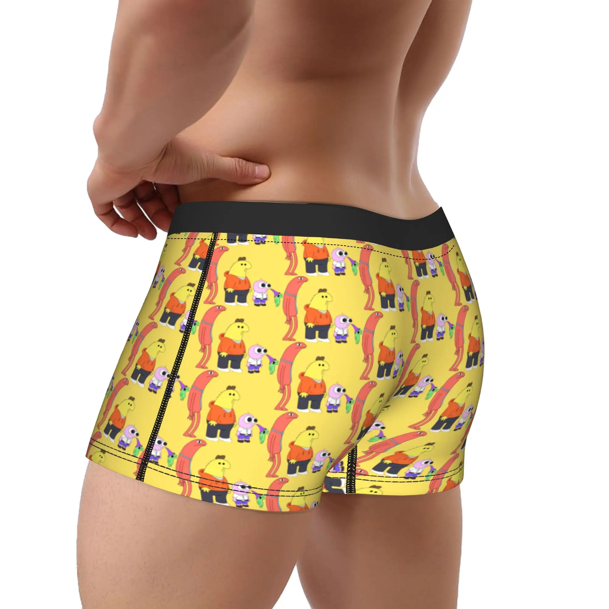 Men's Smiling Friends All Smiling Friends Design Underwear  Humor Boxer Briefs Shorts Panties Homme Breathable Underpants S-XXL