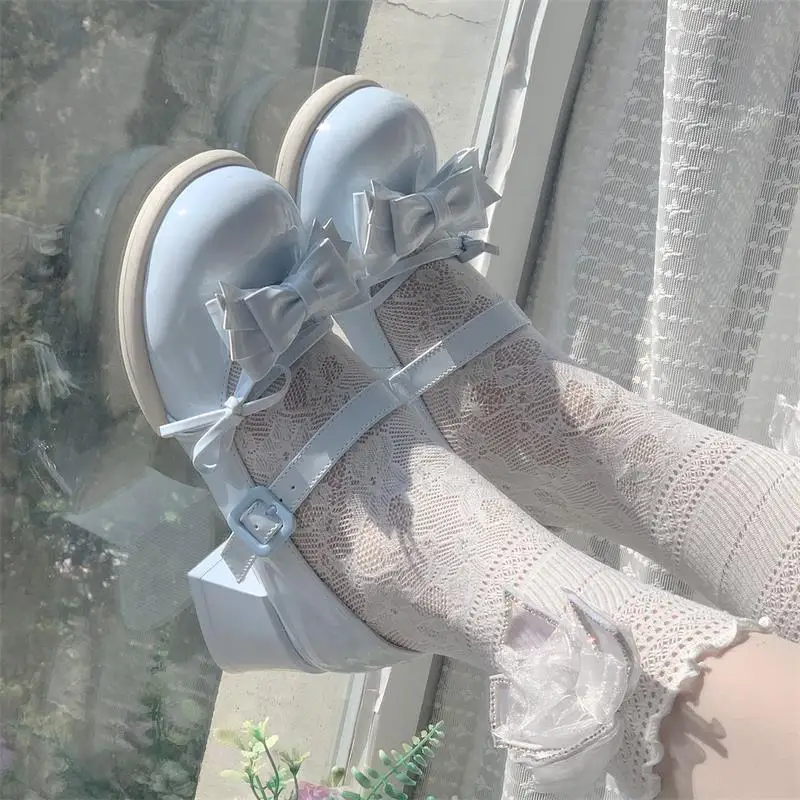 

Original Round Head High Heels Single Shoes Lolita Shoes Cute Single Shoes Japanese Girls' Student Campus Tea Party
