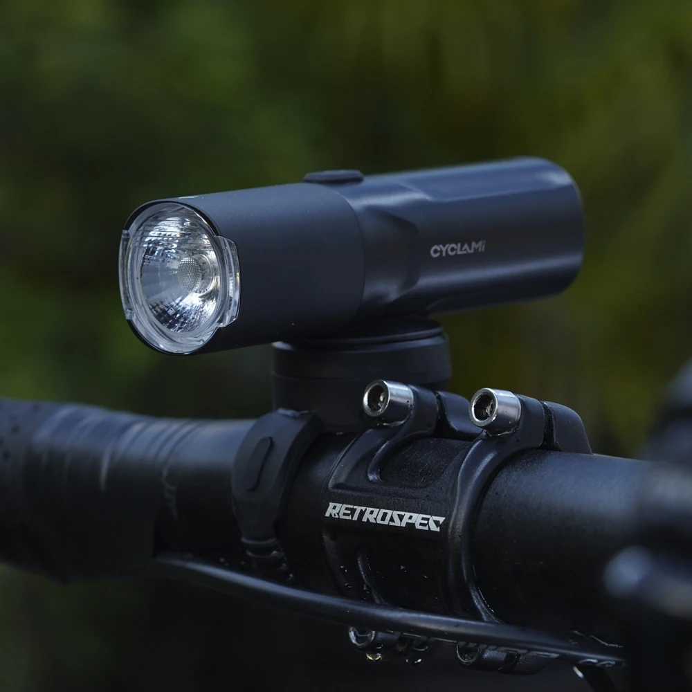 Rotatable Lampshade Bicycle Headlight USB Front Light Waterproof 400 600 800 lumens High Brightness Cylindrical Flashlight