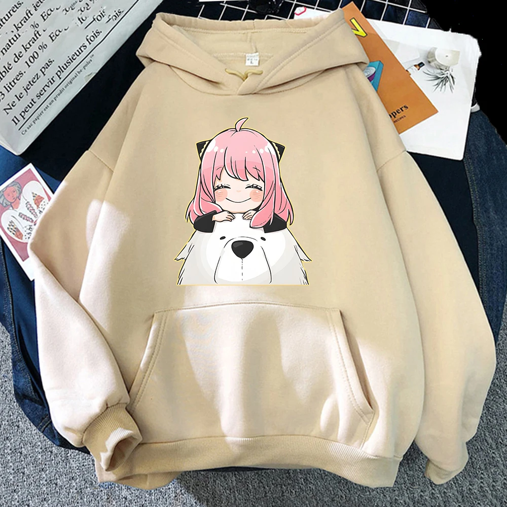 Harajuku Anime Spy X Family Plus Size Hoodie Anya Women Sweatshirts Kawaii Casual Female Streetwear Long Sleeve Clothes Tops