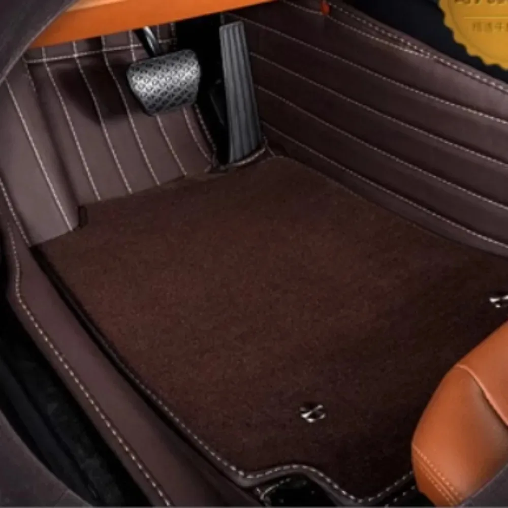 طبقة مزدوجة لبيجو 508 صالون السيارات مخصص الحصير سيارة السجاد Coche اكسسوارات بطانات السيارة