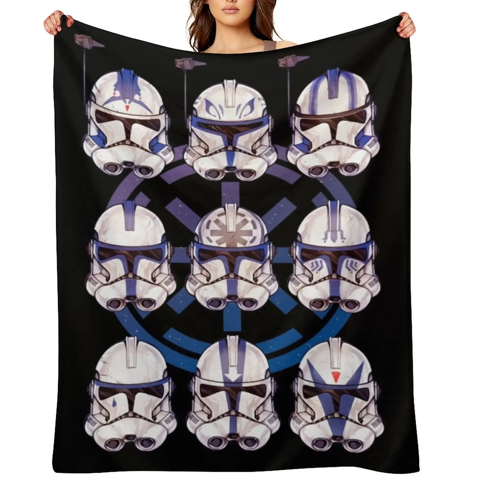

501st 9-pack Throw Blanket Flannels Blankets Sofas Of Decoration Blankets For Bed Moving Blankets