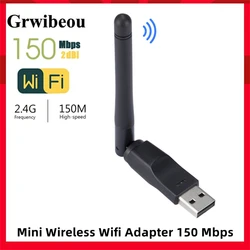 Mini Wireless Wifi Adapter 150 Mbps 2.4GHz Antenna USB Wifi Receiver Dongle MT7601 Network Card 802.11b/n/g for Desktop Laptops