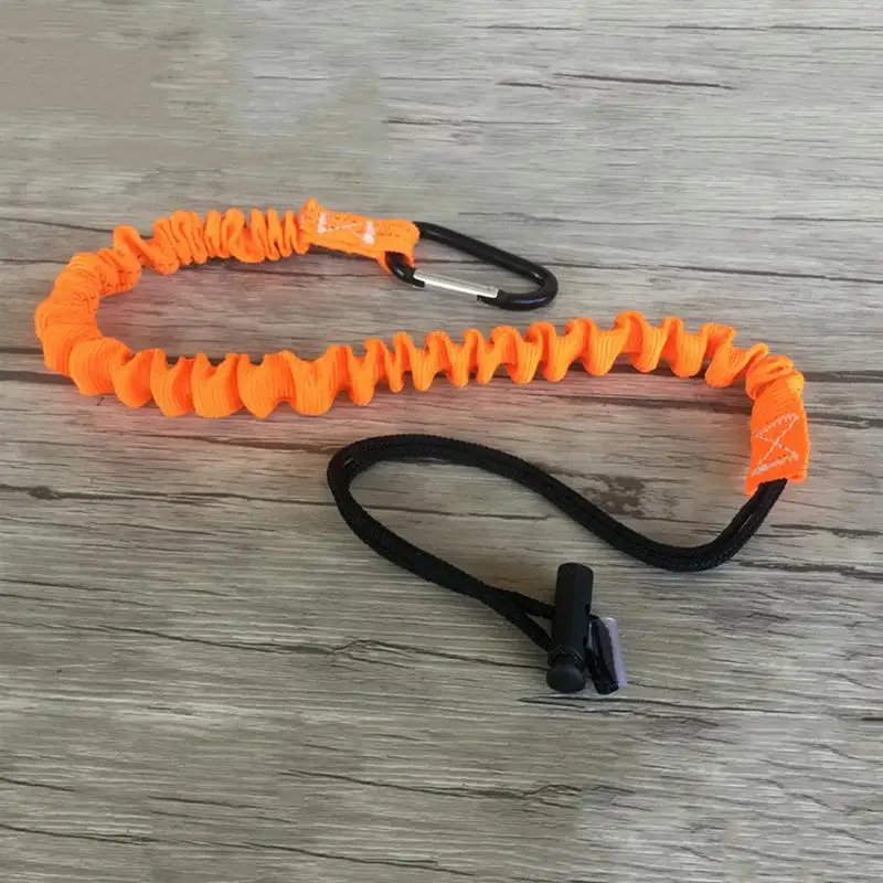 Safety Bungee Tether Tool Lanyard Lanyard Retractable Safety Rope With Carabiner Telescopic Elastic Rope Tool For Climbing image 5