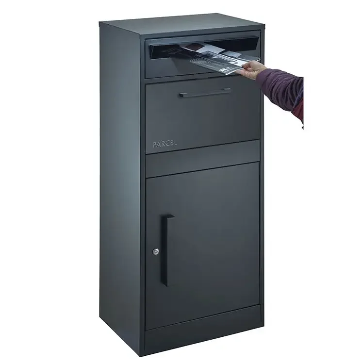 Customized Home Large Outdoor Stainless Steel At Porch Delivery Parcel Lockable Big Mail Drop Box Outside Outdoor Parcel Box