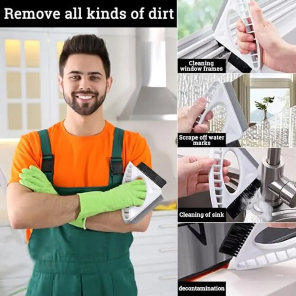 

Multi-Functional Multi-function Brush Triangle Shape For Tight Spaces Triangle Cleaning Brush Removing Debris Ergonomic