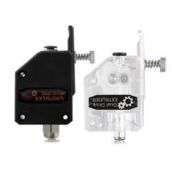 3D Printer Parts MK8 Extruder Clone Dual Drive Extruder Upgrade Bowden Direct Extruder 1.75mm Filament for CR10 Ender 3 Pro