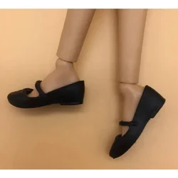 Chaussures noires pour poupées Bbie, chaussures à bout plat, nouveau style, petit pied Tp5