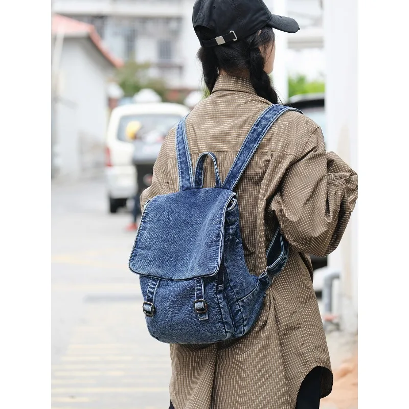 mochila-vintage-de-denim-solido-com-fivela-bolsa-escolar-azul-para-viagem-e-uso-diario-rucksack-casual-retro-com-bolso-com-aba