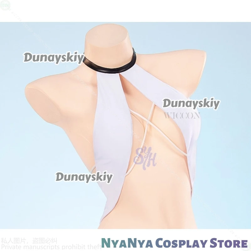MNF Le Malin Cosplay Game Azur Lane Anime 코스튬 Sexy White Bikini Kawaii Summer Swimminwear Cute Lingerie Halloween Party 코스프레