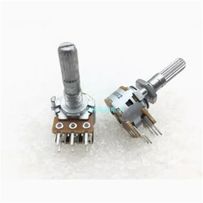 1 PCS ALPS Japan Dual A100K Maranz Fever Audio Amplifier Volume Potentiometer Package Thread Shaft Length 25mm