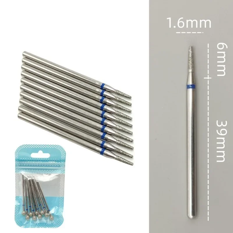 10 teile/satz Diamant Nagel Bohrer Rotery Elektrische Fräser für Pediküre Maniküre Dateien Häutchen Grat Nagel Werkzeuge Zubehör