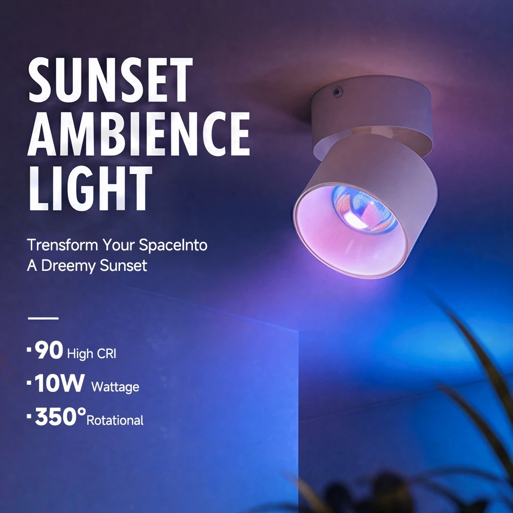 Led Sunset Downlight Atmosphere Spotlights Projector Night Lamp Novelty Ceiling Lamp For Bedroom Home Decoration Spot Led Light