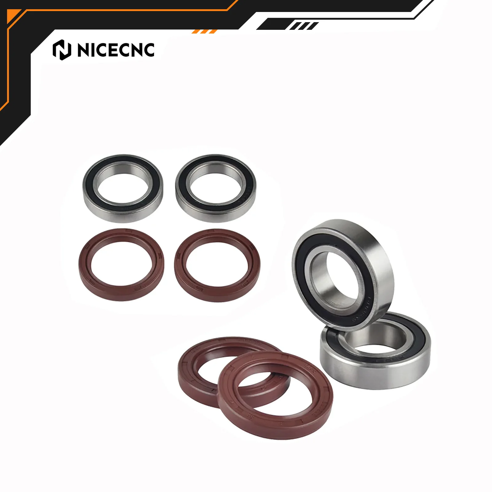NICECNC For KTM EXC 300 TPI SX 125 SXF 450 EXCF 350 XCW 500 XC XCF XCFW 250 530 6D 2003-2018 Front Rear Wheel Bearing & Seal Kit