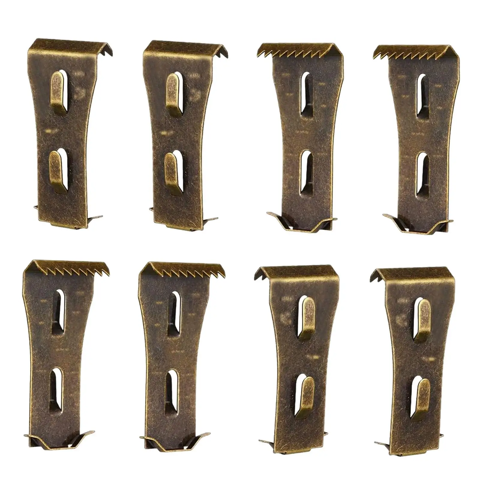 8 Pieces Brick Hanger Picture Hangers No Drill Holes Nails or Screws Metal Versatile Brick Hooks