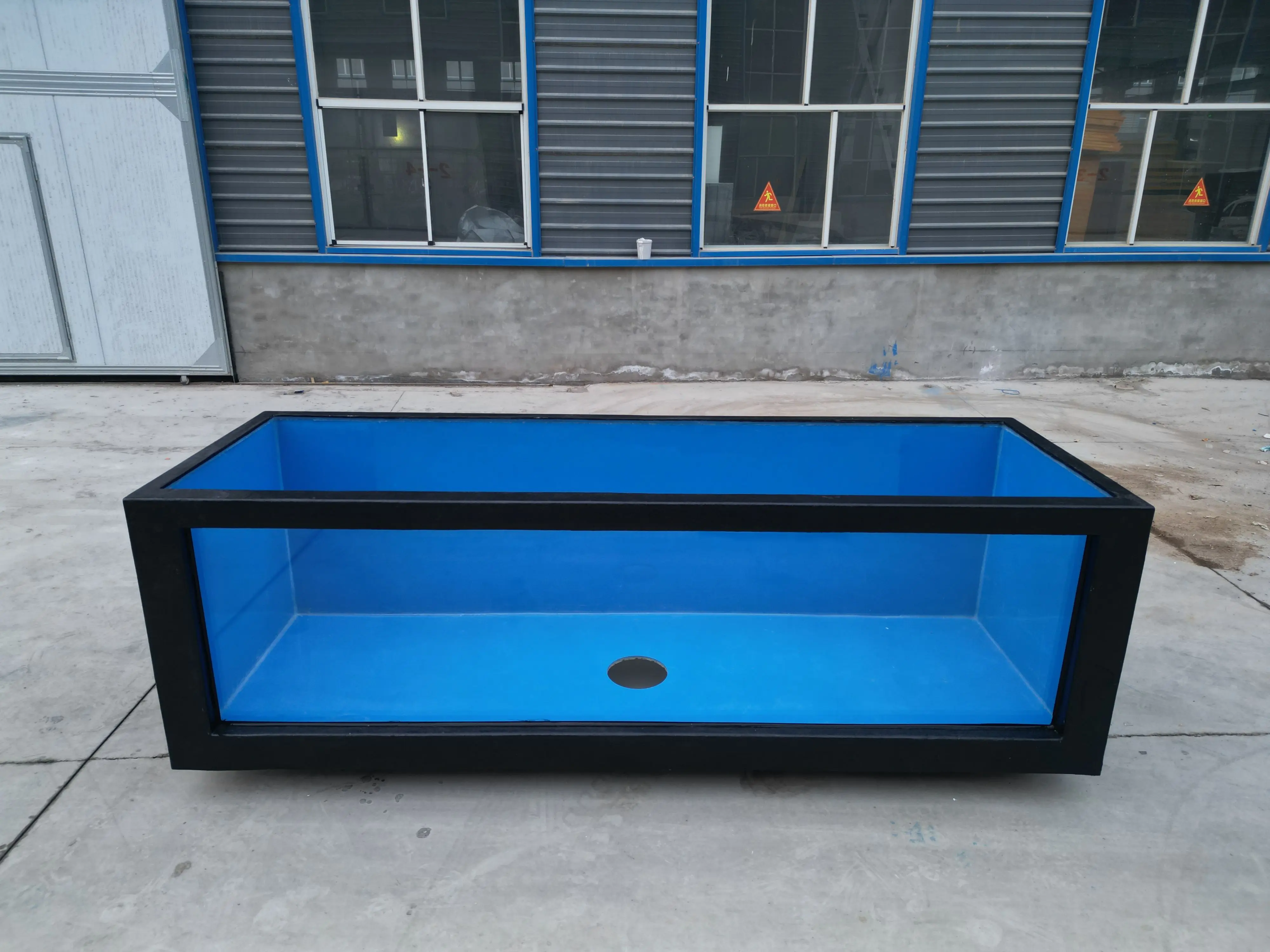 535 Gallon Fish Tank Side Drain All Black for Randy