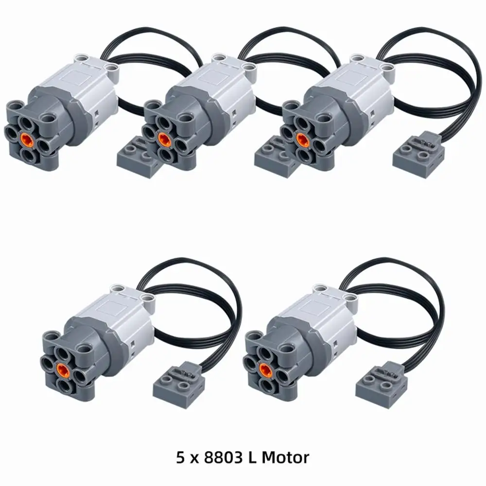 Nuevo 1/2/5/10 Uds pieza técnica MOC alto par 88003 L funciones de potencia del Motor bloque de construcción para vehículos todoterreno