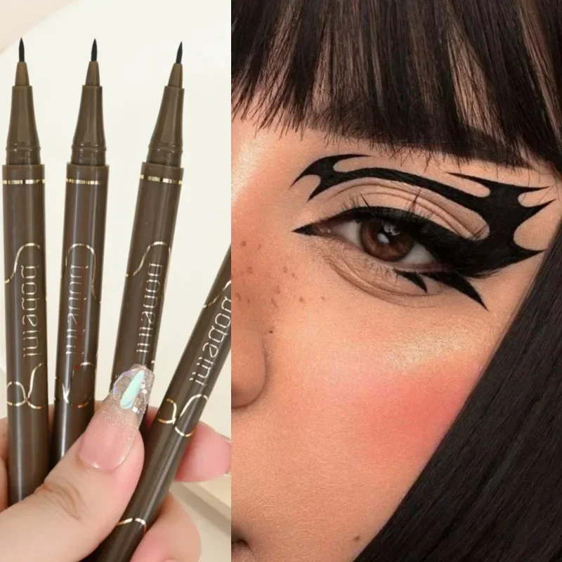 Lasting Liquid Eyeliner Pen Natural Ultra-fine Lying Silkworm Pencil Smooth Waterproof Quick Dry Non-Smudge Makeup