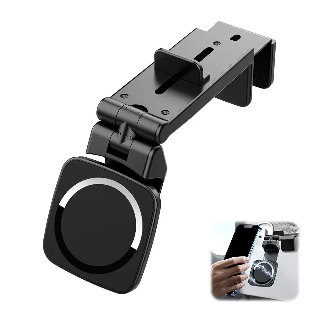 Portable Airplane Phone Holder Universal Magnetic Travel Train Seat Desk Cellphone Clips for iPhone 16 15 Series Xiaomi Samsung