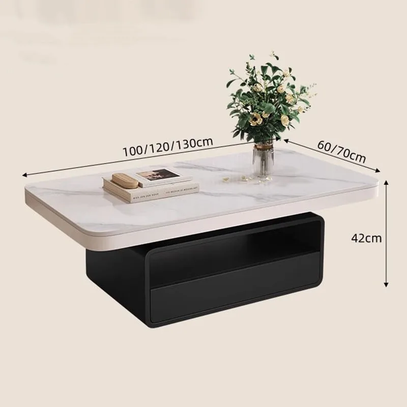 xx-Nordic Imple Coffee Table Simple Storage Luxury Space Saving Side Table Creative Glam Round Coffee Table Home Furniture&