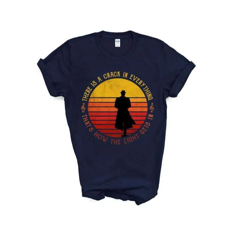 Leonard Cohen There Is Crack In Everything That Is How The Light Gets In T-Shirt