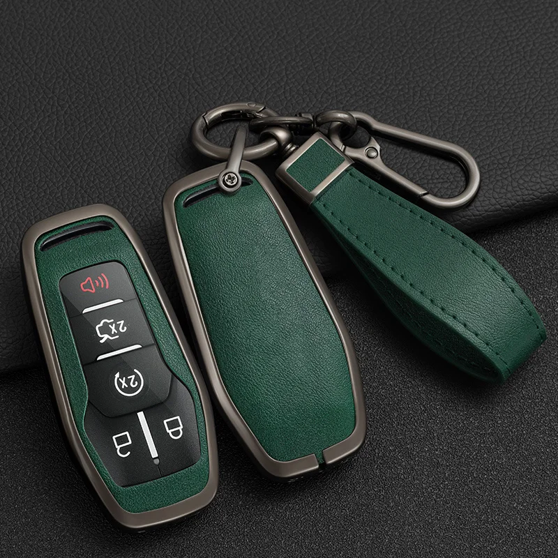 

Alloy Car Key Case Cover Shell For 2016 Lincoln MKZ MKC Mkx 2015 Edge 2016 2017 2018 Ford Explorer 2016 Fusion 2015 Mustang Focu