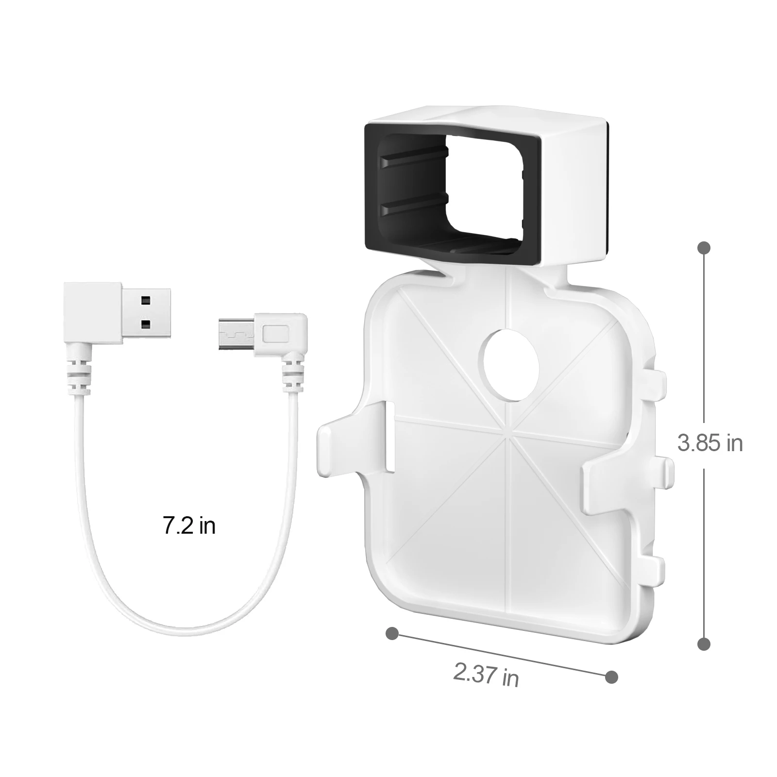 Outlet Wall Mount for Blink Sync Module 2 Mount Bracket Holder for Blink Outdoor Camera No Messy Wires with Short Charging Cable