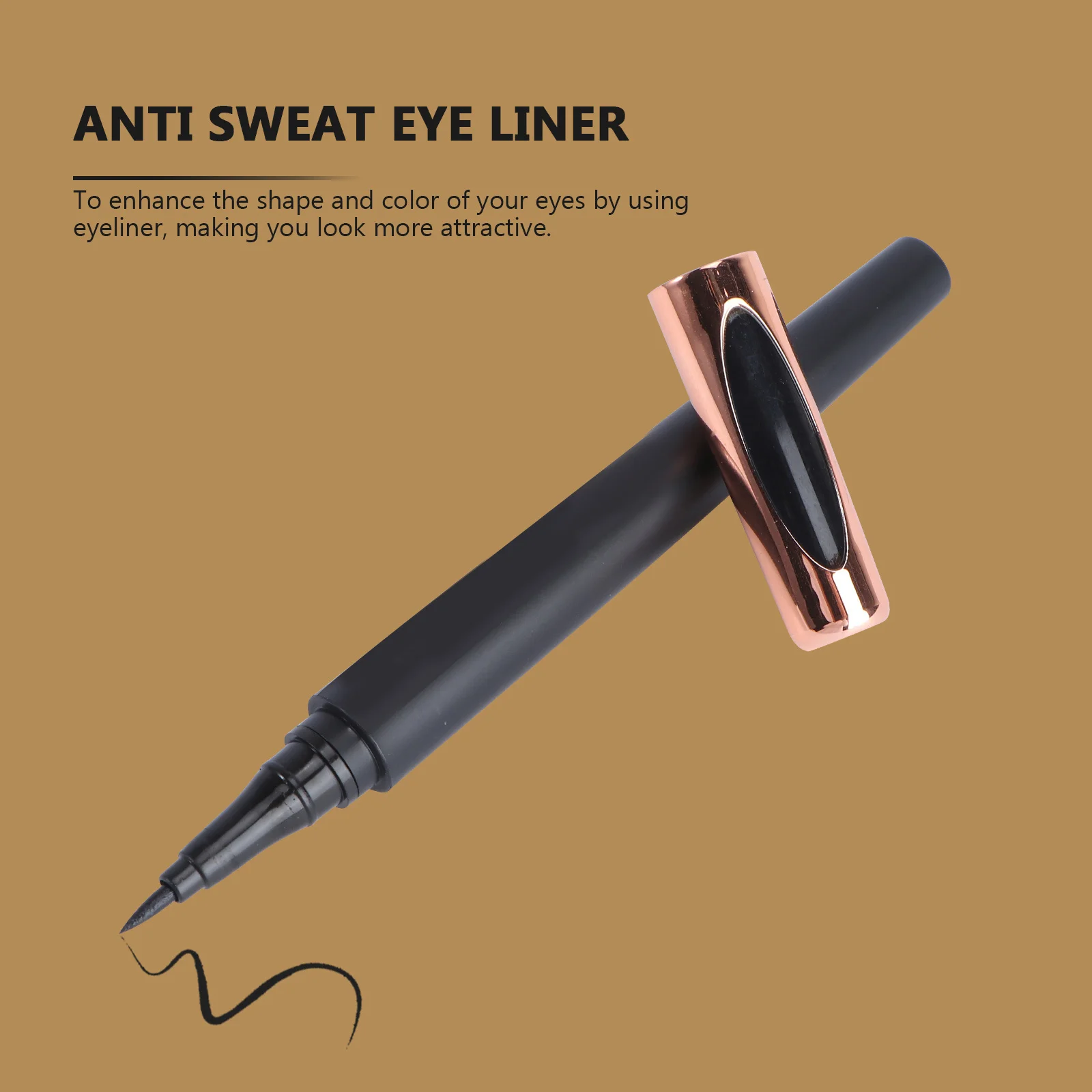 Waterproof Eyeliner Pencil Sweat-Resistant Long-Lasting Makeup Eye Liner For Women Smooth Handle Eyeliner Pen
