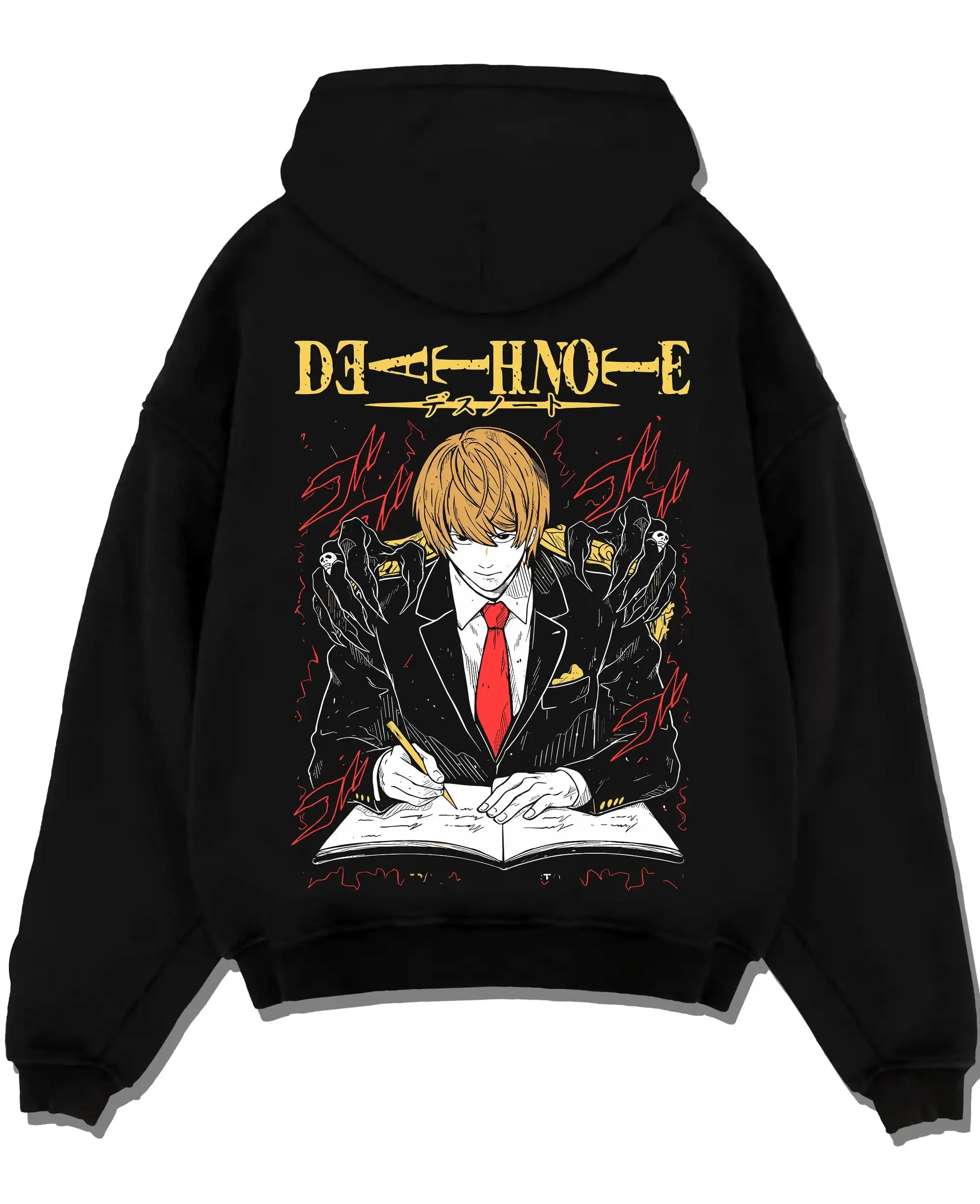 Light Yagami Hoodie Death Note Kira Retro Villain Women Men Oversized Y2k Winter Fleece-lined Streetwear Female Male Sweatshirt