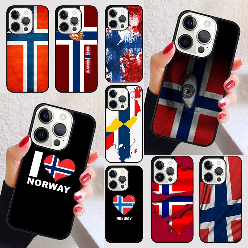 Norway Flag cover For iPhone 15 16 13 12 11 14 Pro Max Mini Max SE 2020 7 8 6S Plus Phone Case