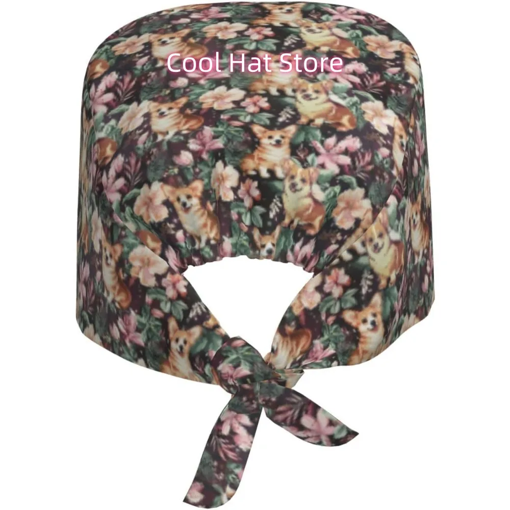 1pc Adjustable Nurse Scrub Cap with Sweatband & Built-In Absorbent Towels - Lightweight 100% Polyester Hat, Quick-Dry