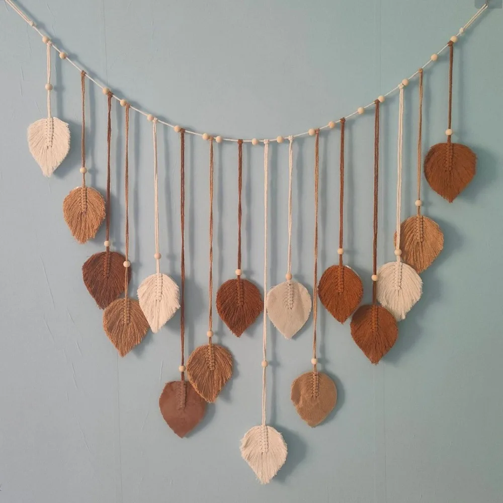 يدويا 120x75 سنتيمتر البوهيمي الجدار الشنق الألياف الطبيعية شرابات مكرميه نسيج ورقة الجدار الشنق غرفة المعيشة