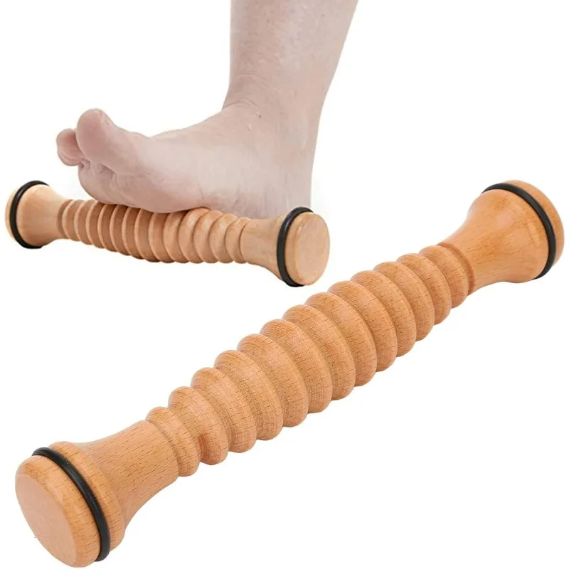 

Wooden Foot Massage Roller for Pain Relief & Muscle Relaxation | Natural Arch Support | Portable Foot Roller for Home, Office