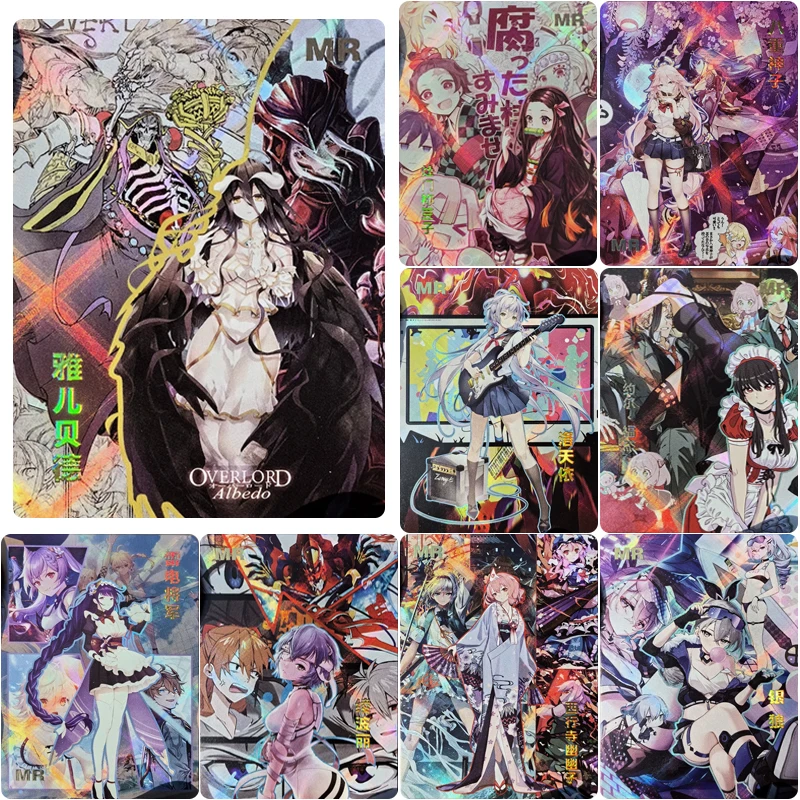 

DIY k1 mr series Collection card albedo Kamado Nezuko Anime character Goddess card Cartoon toy Game card Christmas birthday gift