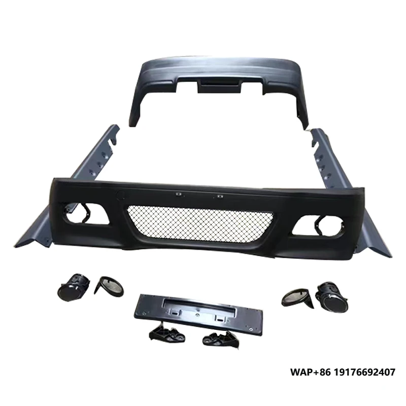

China Modified M3 Style Bodykit PP Plastic Side Skirt Front Bumper Rear Bumper Body Kit for'BMW 3 Series E46 98-04