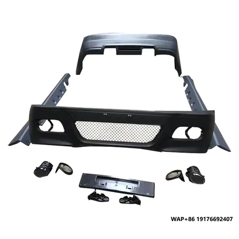 China Modified M3 Style Bodykit PP Plastic Side Skirt Front Bumper Rear Bumper Body Kit for'BMW 3 Series E46 98-04