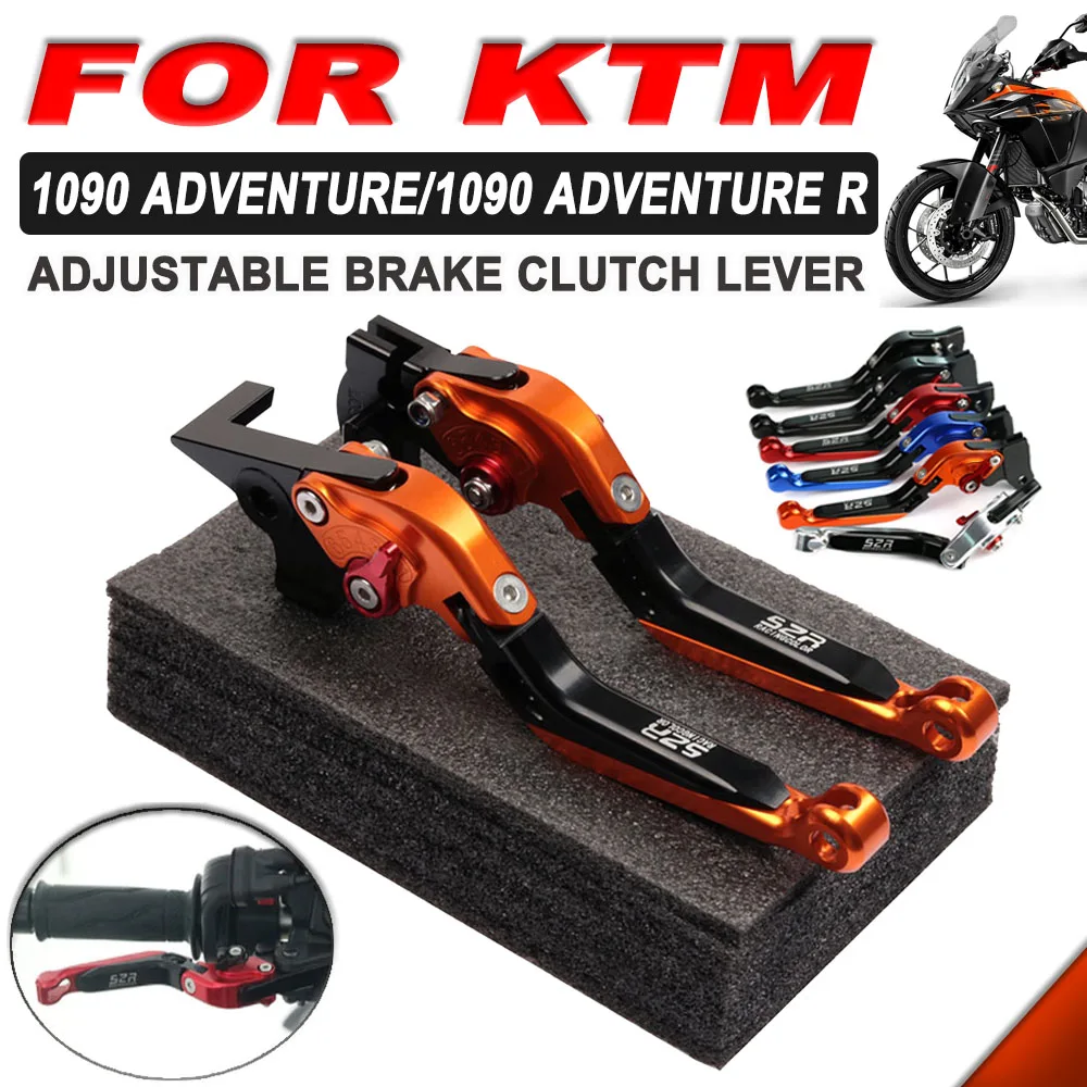 For KTM 1090 Adventure R 1090 ADV 2017 2018 2019 2020 Motorcycle Accessories Adjustable Handle Folding Brake Clutch Lever Parts