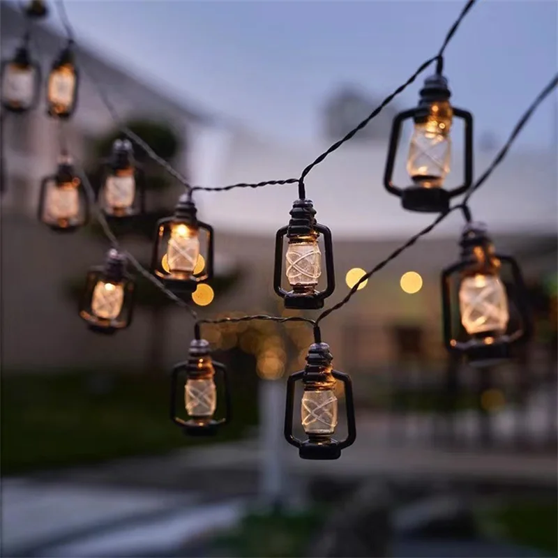 12M 100LED lampa naftowa na energię słoneczną łańcuchy świetlne zewnętrzne światła w stylu vintage wodoodporne zasilane patio ogród namiot układ 659