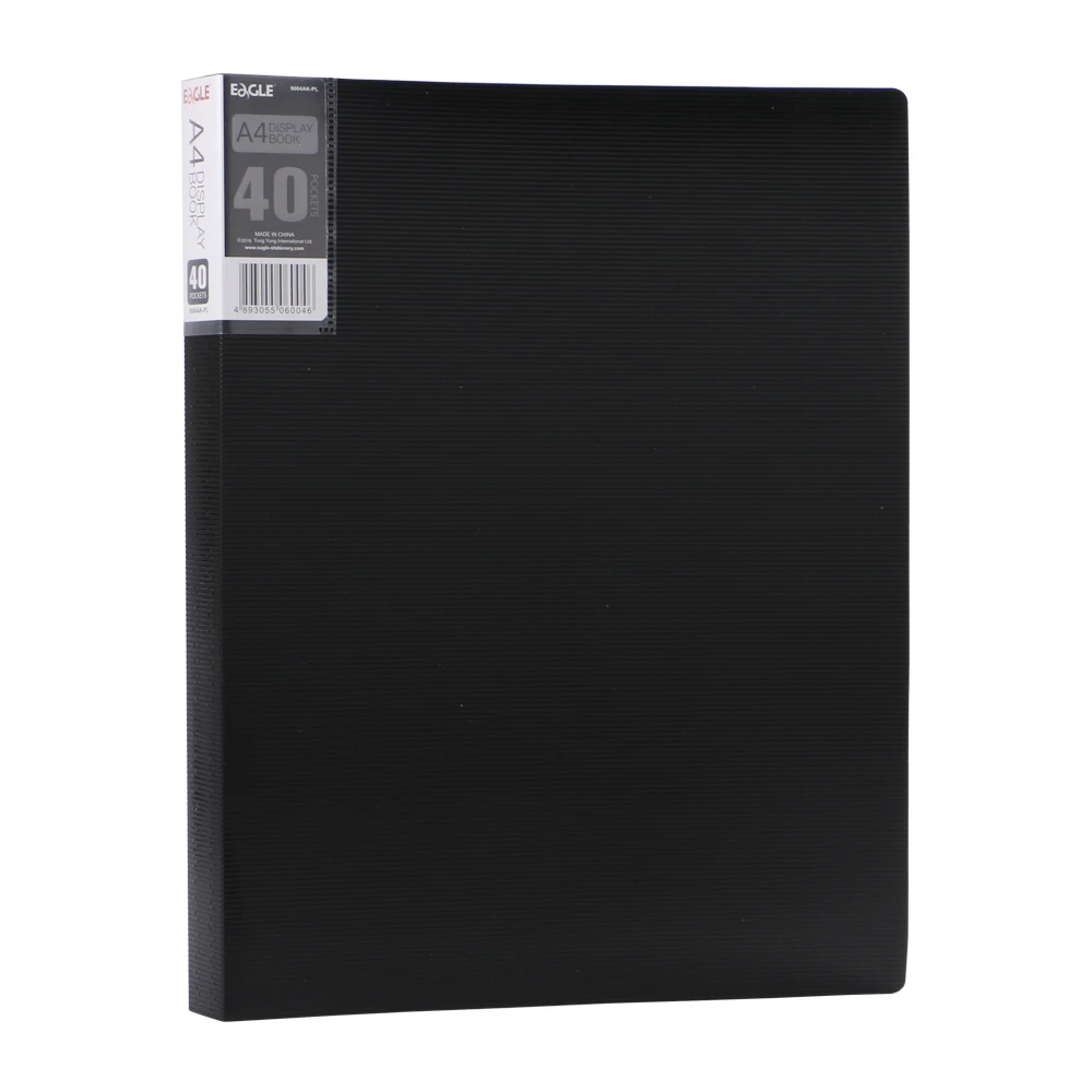 A4-displayboek Kunstportfolio-map met 40 zakken Displays 80 pagina's Kunstwerk Fotodocumentcertificaten