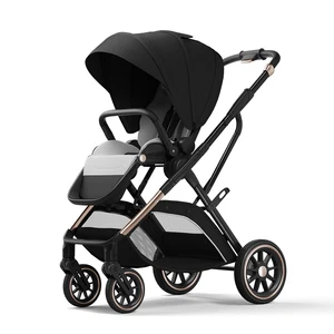 High vision baby stroller, ergonomic cradle for newborn, portable baby cart, basket recline a hand, chair, fashion 6 Main Sales Baby Car with Baby Comfort - №4