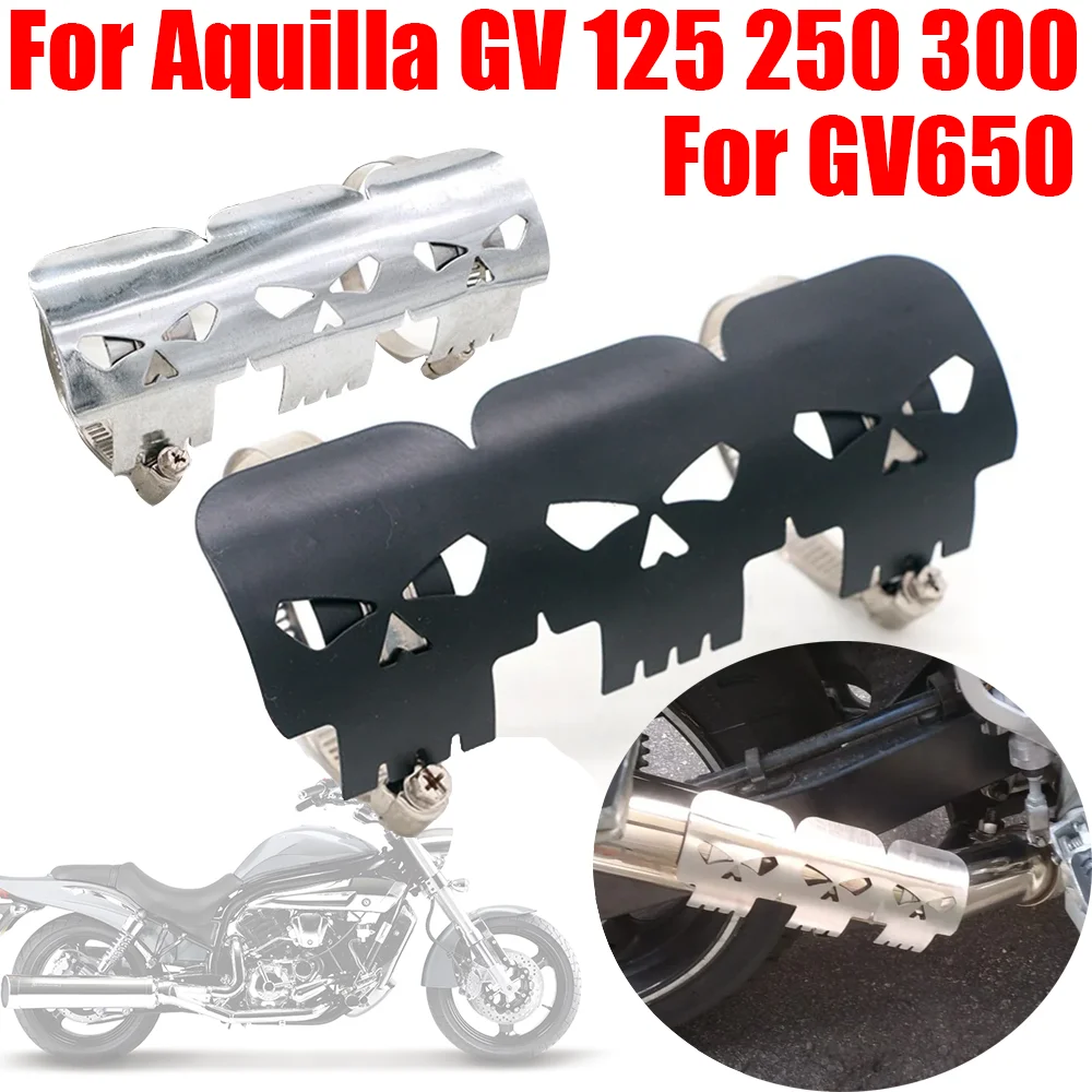 

For Hyosung Aquilla GV125 GV250 GV300 GV300S GV650 Motorcycle Accessories Exhaust Pipe Heat Shield Cover Muffler Protector Guard