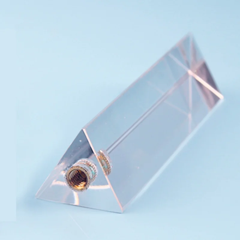 Rainbow Prism Lens Filter with 1/4" Screw Hole Crystal Triplet for Photography Creative Bokeh Effects not with Tripod