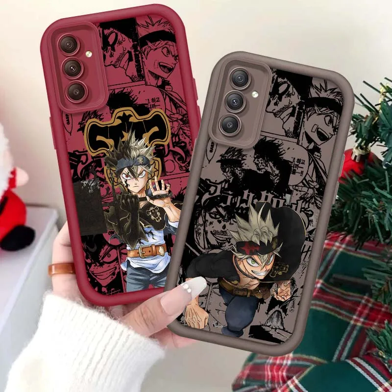 

Anime Black Clover For Samsung A71 A52 A51 A34 A33 A22 A16 A15 A13 A04 A06 Note 20 Ultra 5G Eye Ladder Phone Case